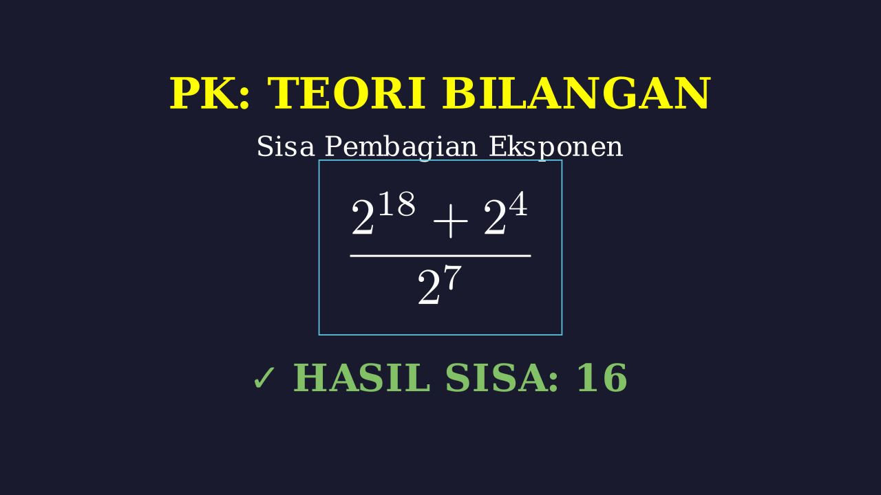 Sisa Pembagian Bilangan Berpangkat