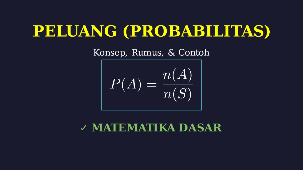 Konsep Peluang: Rumus, Soal, dan Penerapan