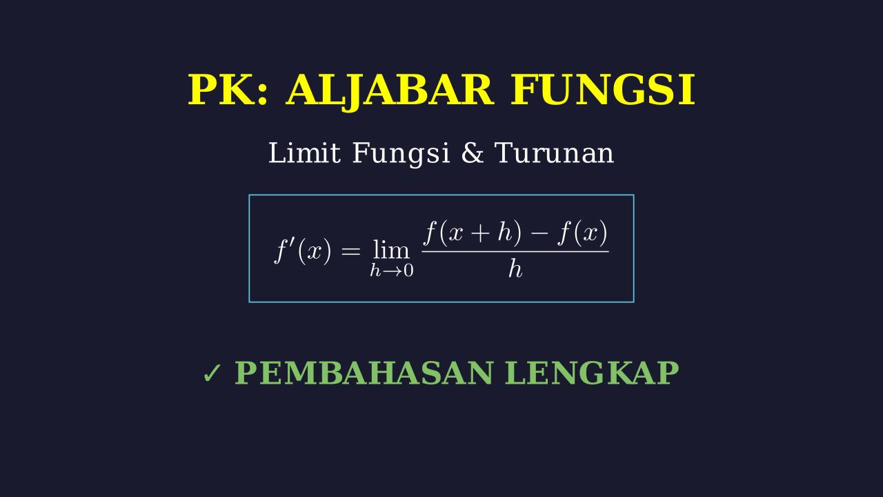 Limit Fungsi dan Turunan