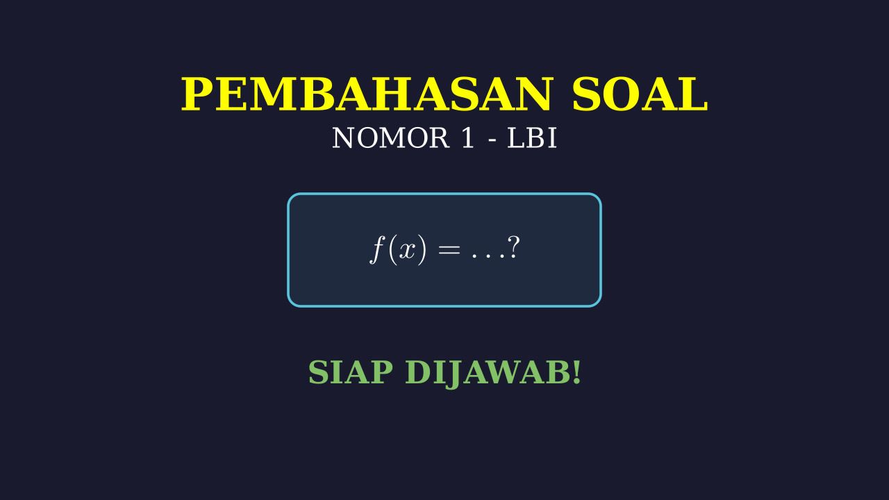 Pembahasan Soal Nomor 1
