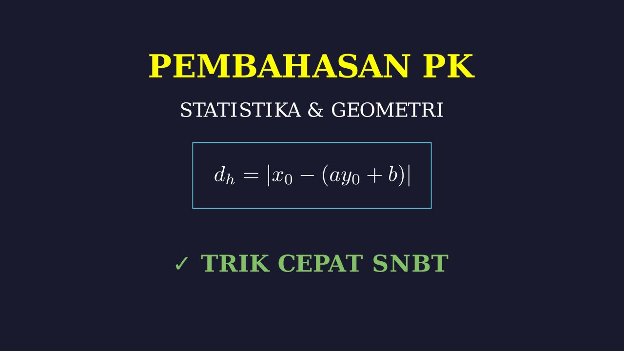 Jarak Horizontal: Titik ke Garis