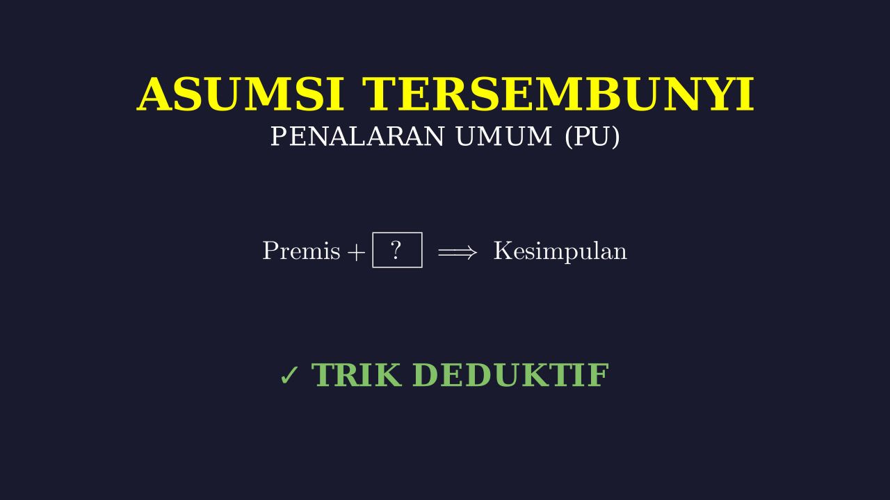 Menemukan Asumsi Tersembunyi di PU