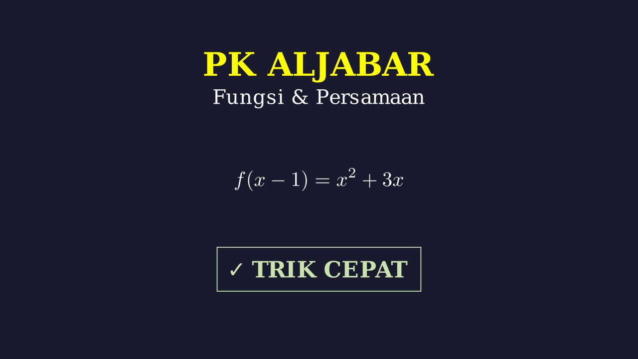 Aljabar: Persamaan Kuadrat