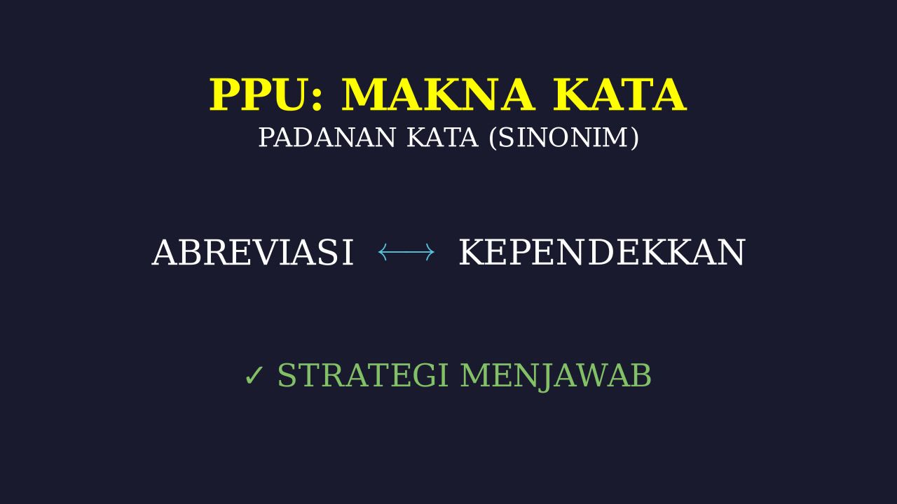 Sinonim: Padanan Kata