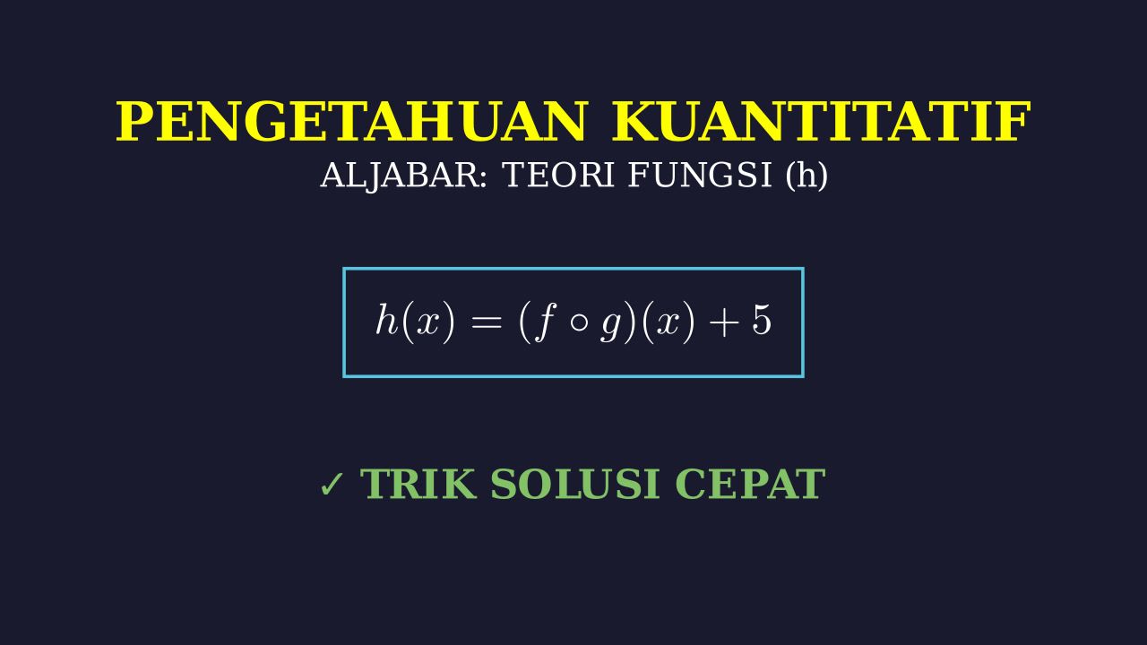 Matematika Dasar: Teori H