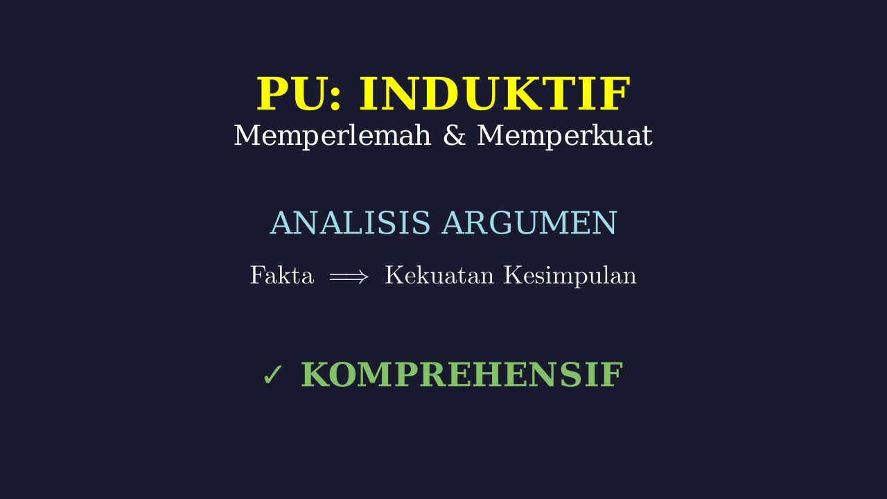Analisis Argumen: Memperkuat & Memperlemah