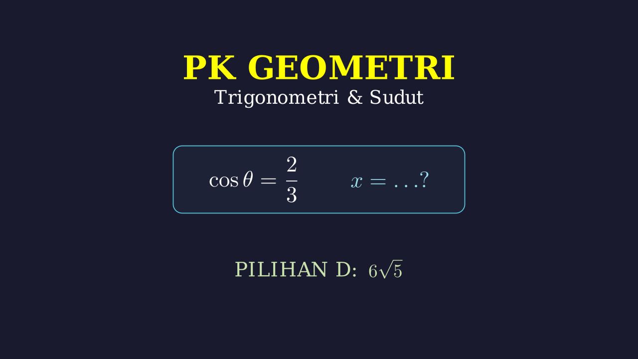Trigonometri: Mencari Nilai X