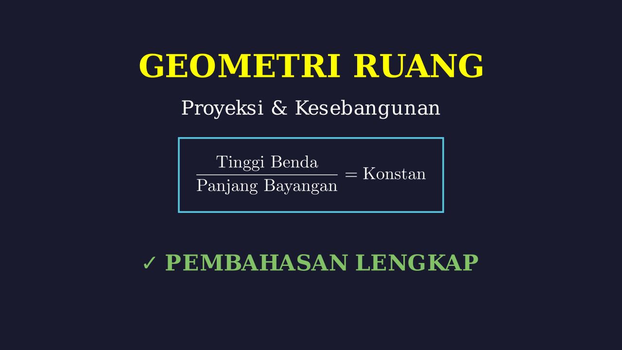 Kesebangunan: Proyeksi Cahaya dan Bayangan