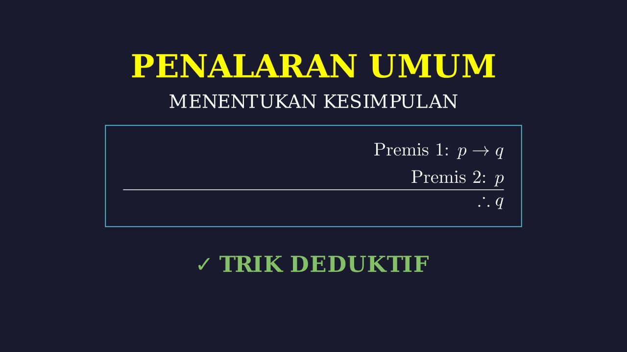 Menarik Kesimpulan: Penalaran Umum