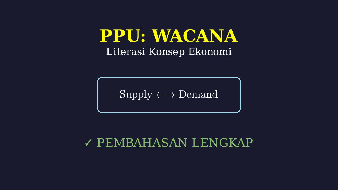Konsep Ekonomi Dasar