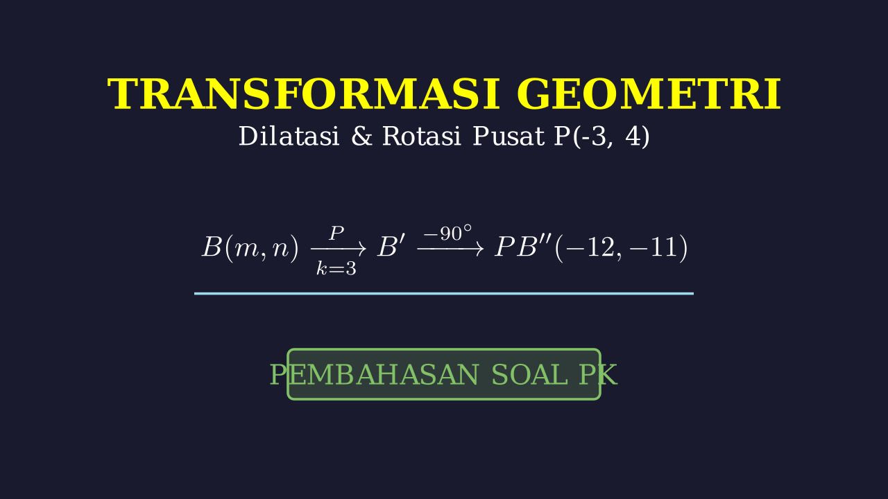 Komposisi Transformasi: Dilatasi dan Rotasi