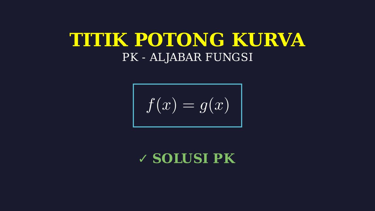 Menentukan Titik Potong