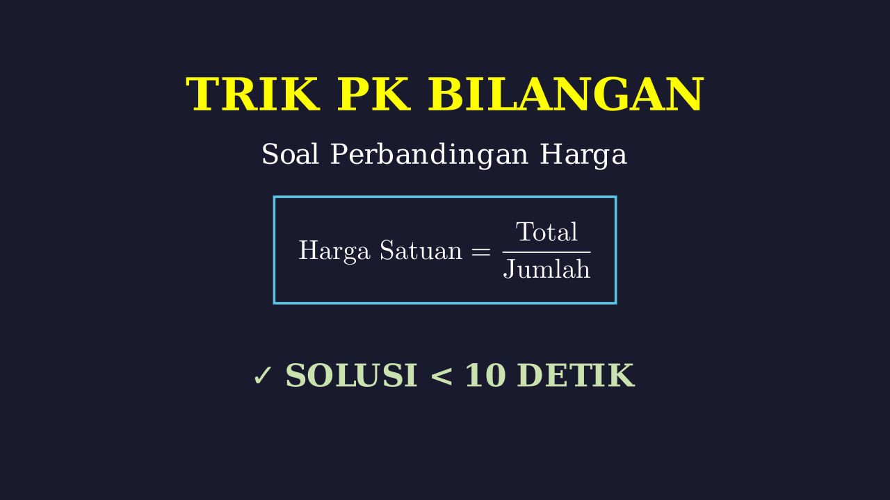 Trik Cepat Selesaikan Soal Matematika