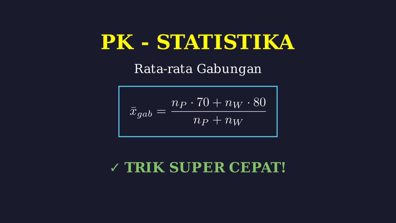 Menghitung Rata-rata Gabungan