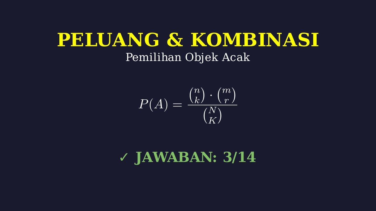 Menghitung Peluang dan Kombinasi