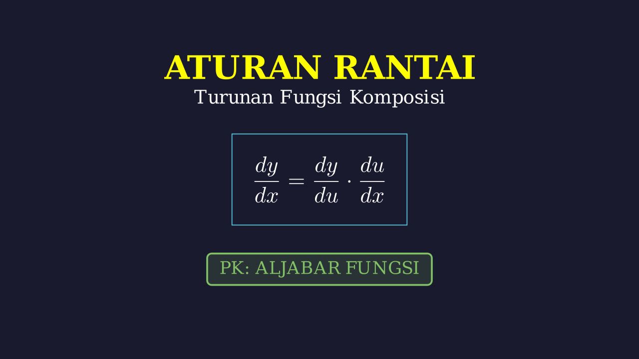 Aturan Rantai: Turunan Fungsi