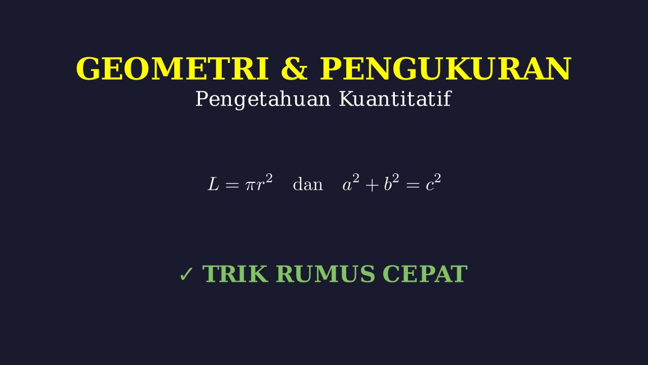 Analisis Rumus dan Penyelesaian Soal