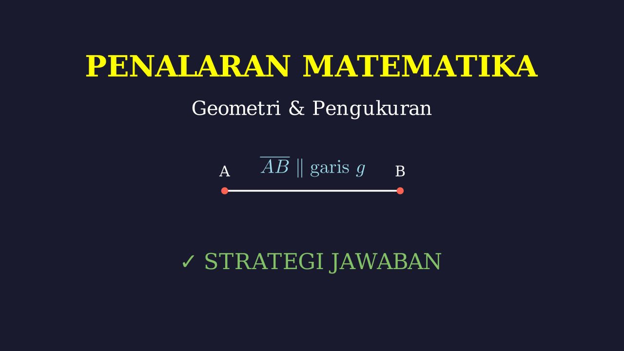 Geometri: Titik dan Garis Sejajar