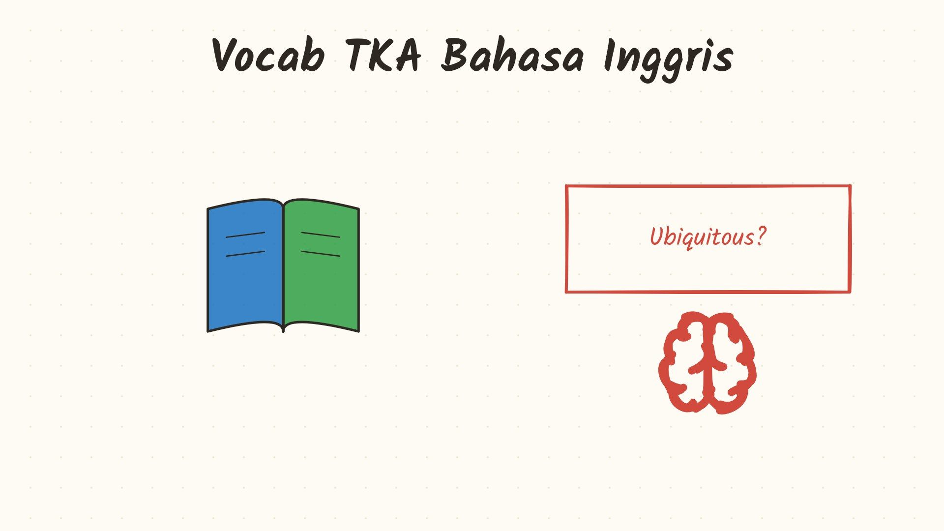 Vocab TKA Bahasa Inggris Lanjut