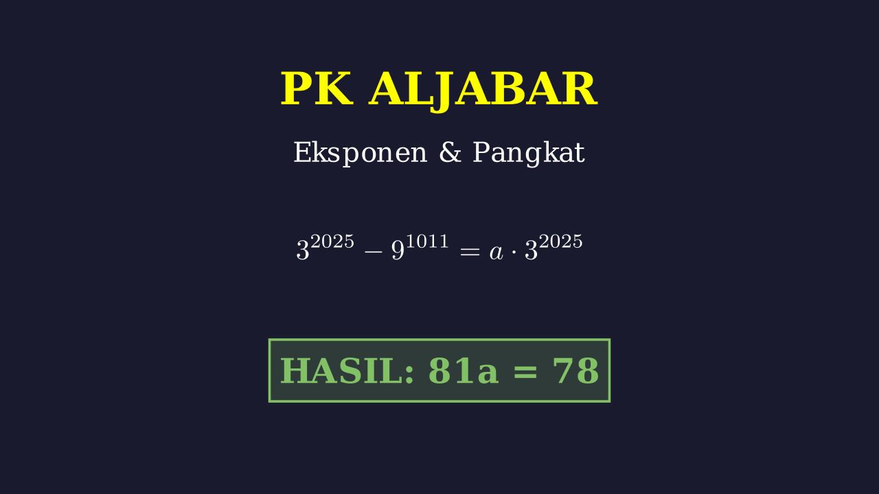 Eksponen: Operasi Pangkat Besar