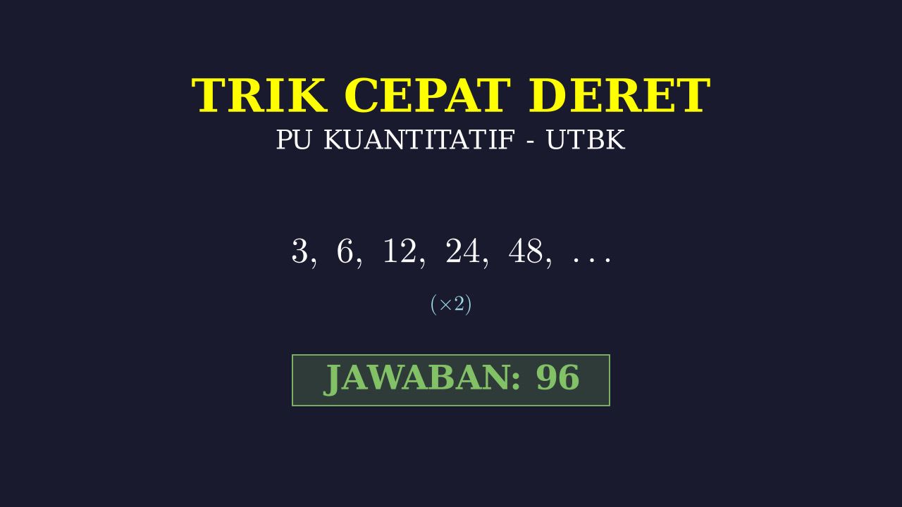 Menghitung Deret Angka