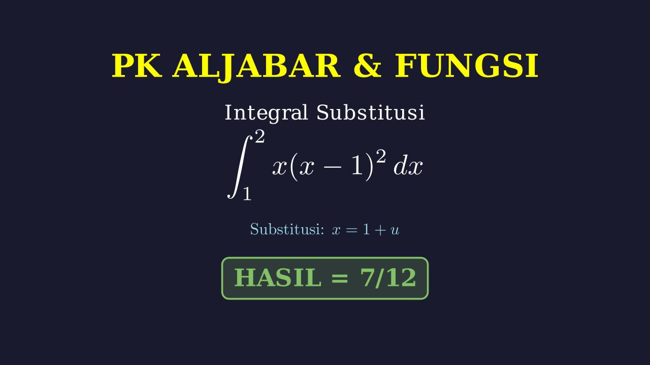 Menyelesaikan Integral: Metode Substitusi