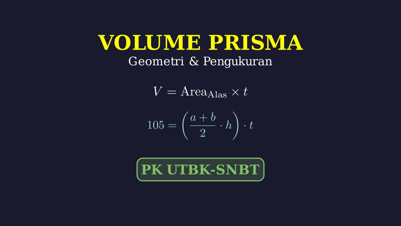 Volume Prisma: Alas Trapesium