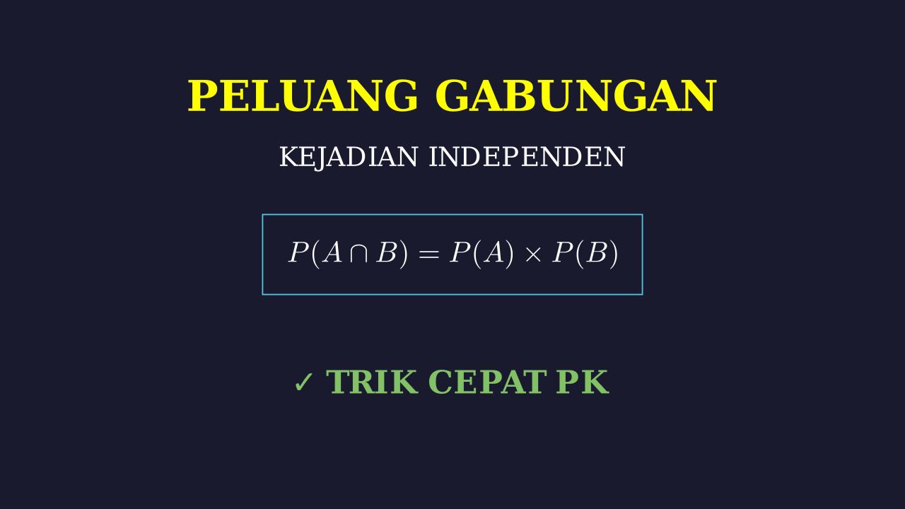 Peluang Gabungan Dua Kejadian Independen