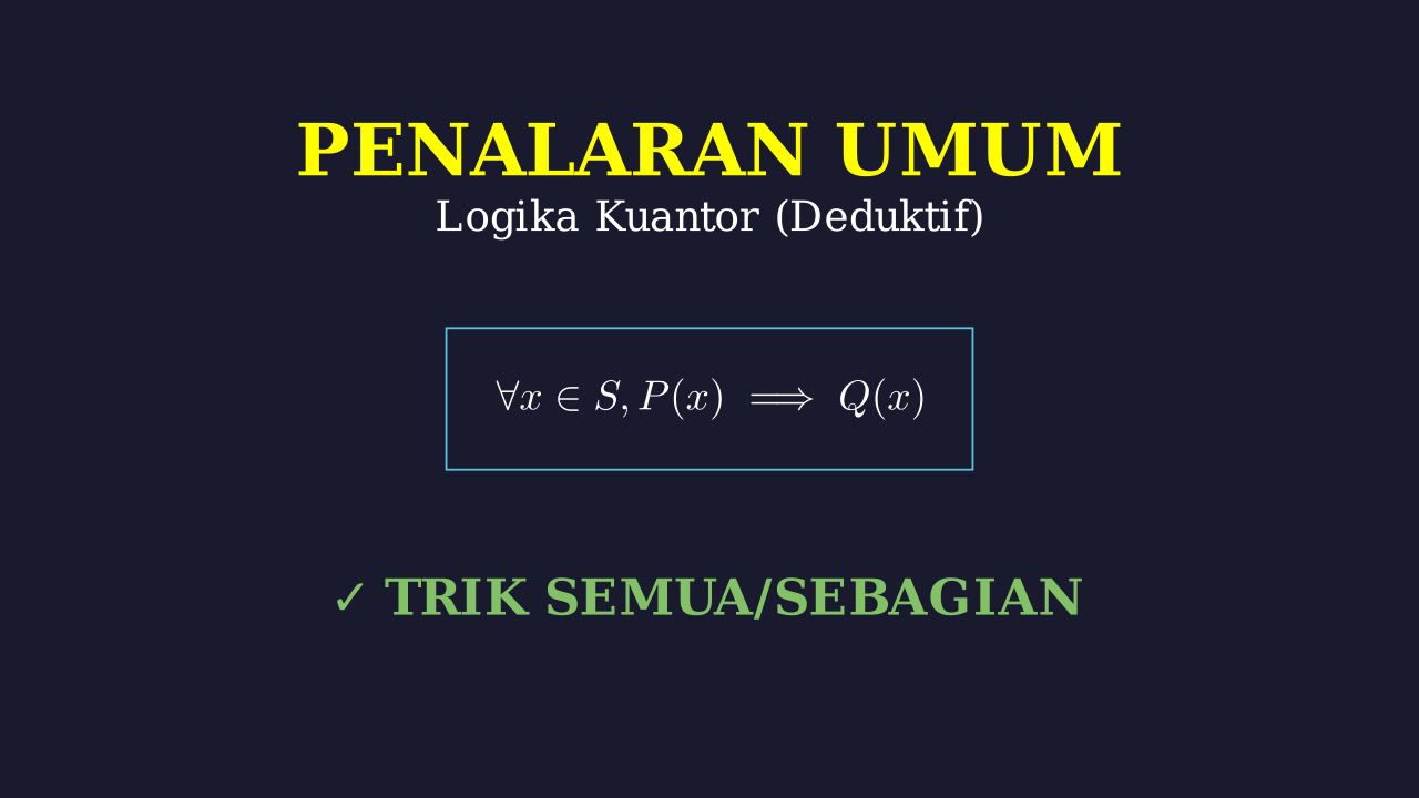 Logika Kuantor: Universal Dan Eksistensial