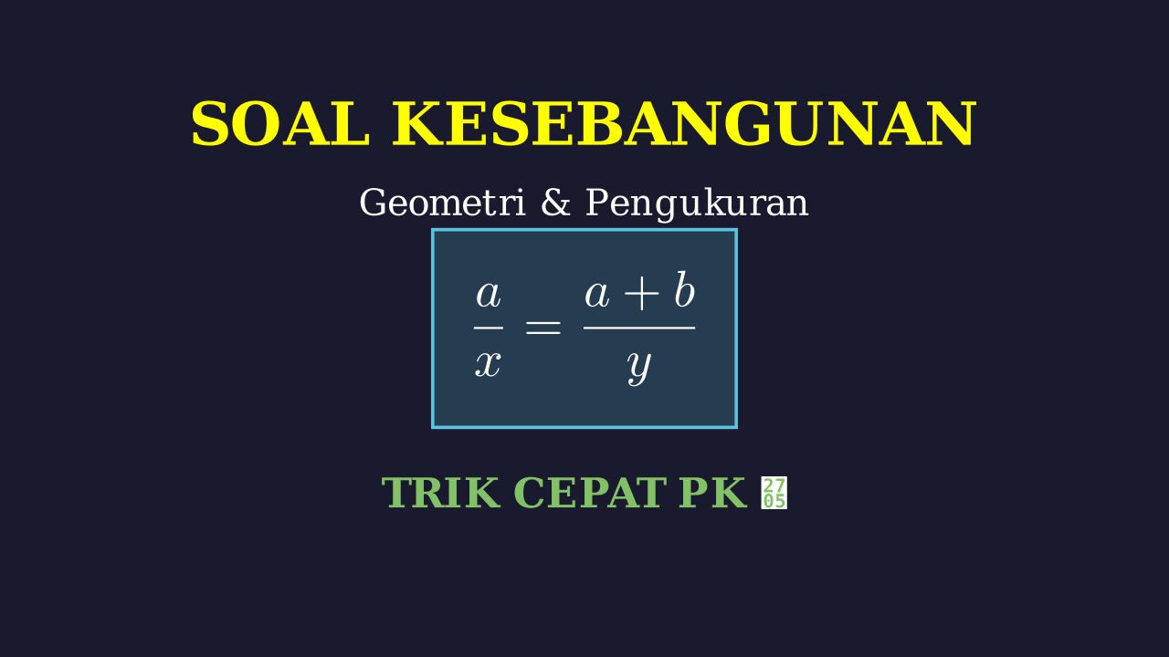Contoh Soal Kesebangunan