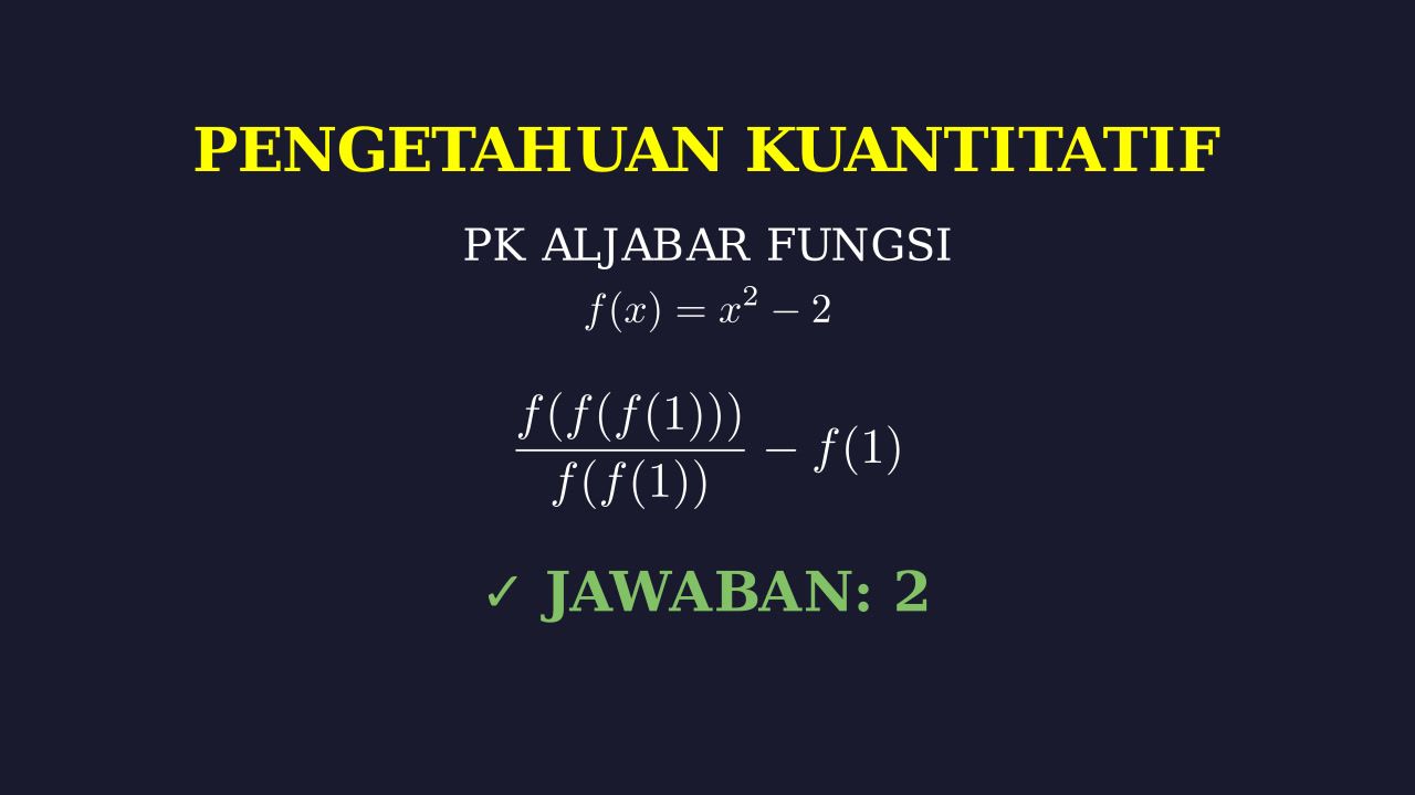 Menghitung Nilai Fungsi Bersarang