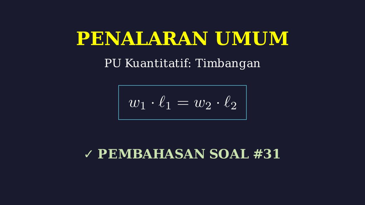 Keseimbangan Neraca Lengan