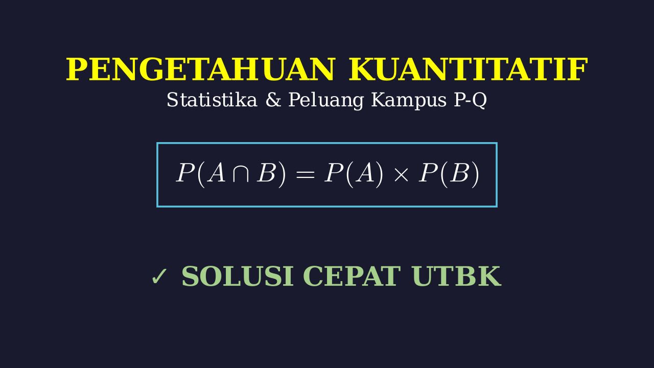 Kaidah Pencacahan: Event Kampus P & Q