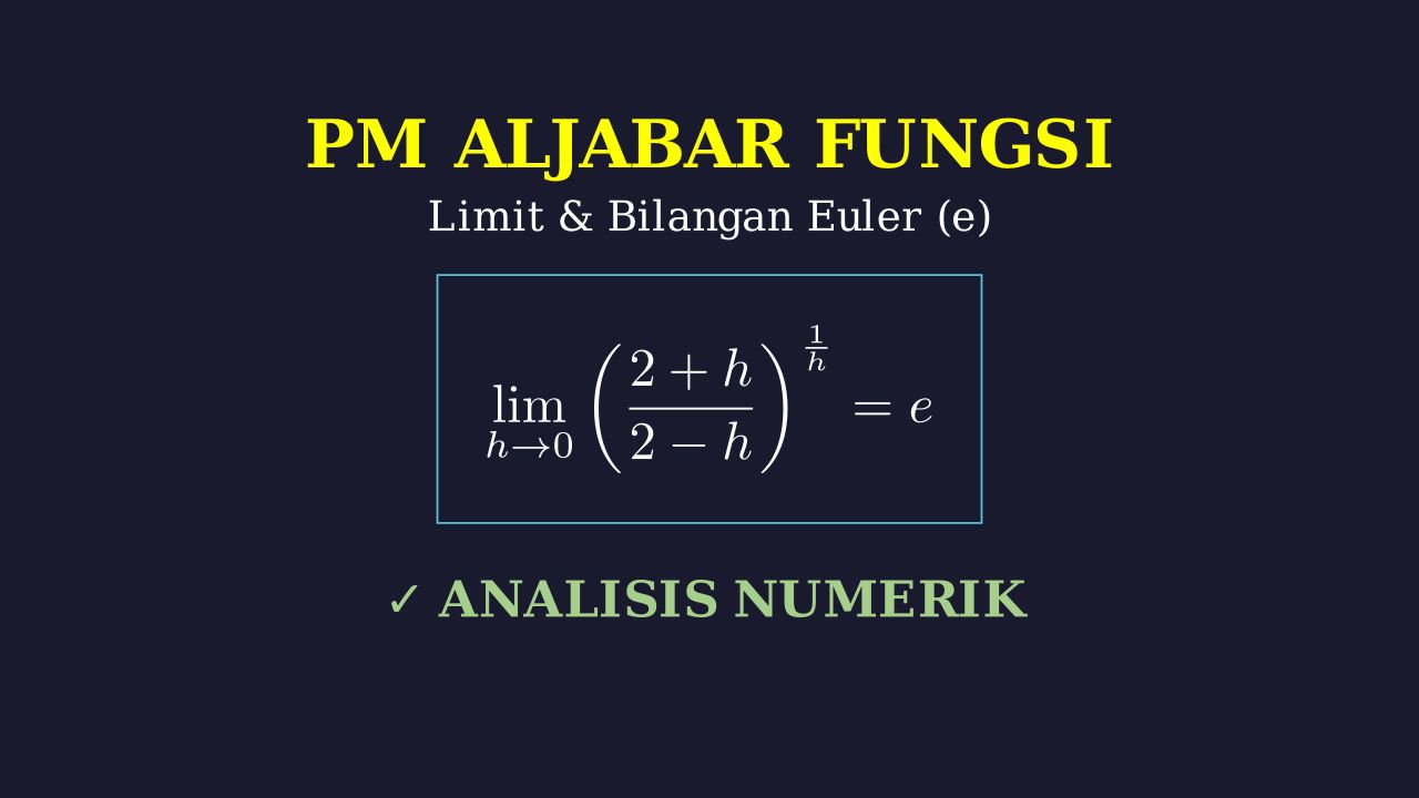 Limit dan Pendekatan Nilai Bilangan e