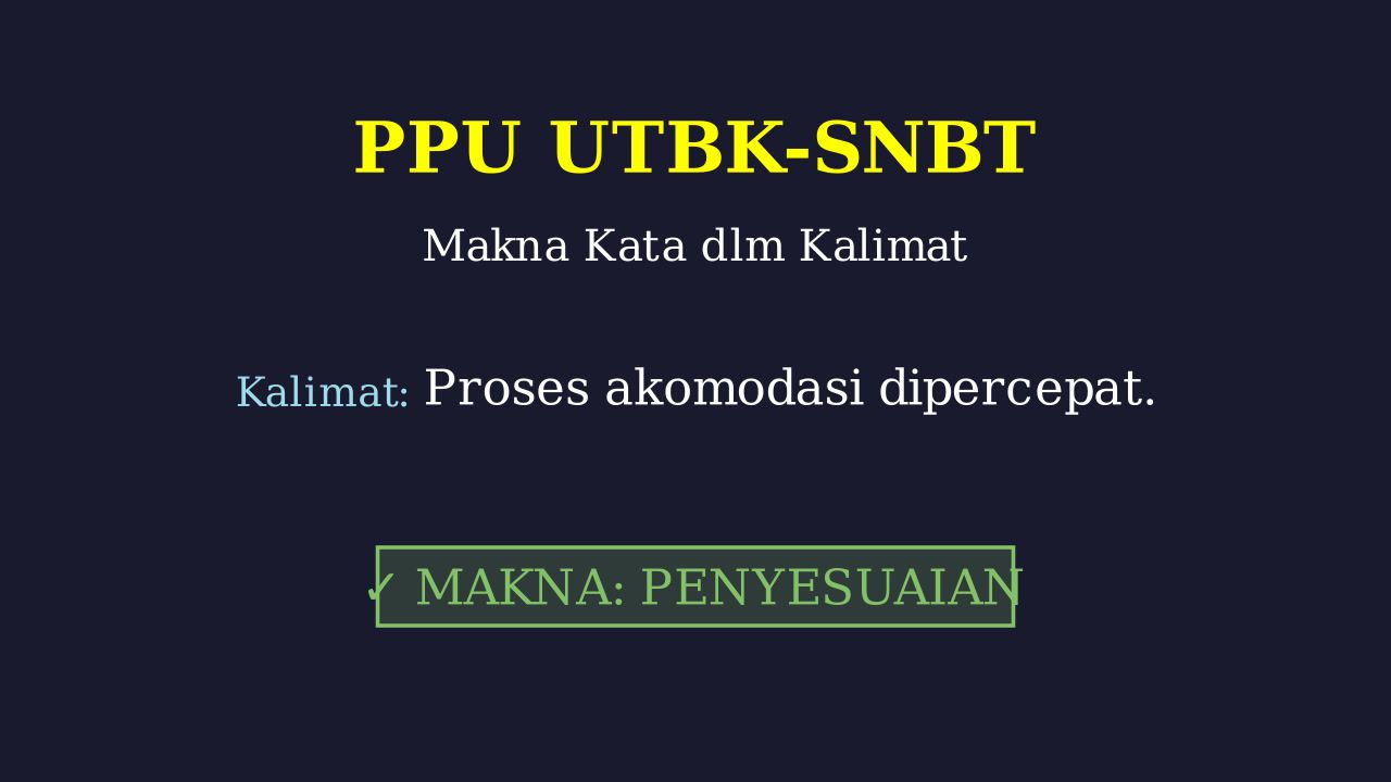 Makna Kata dalam Konteks Kalimat