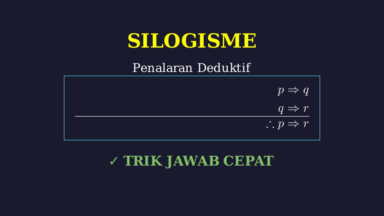Silogisme: Penalaran Logika