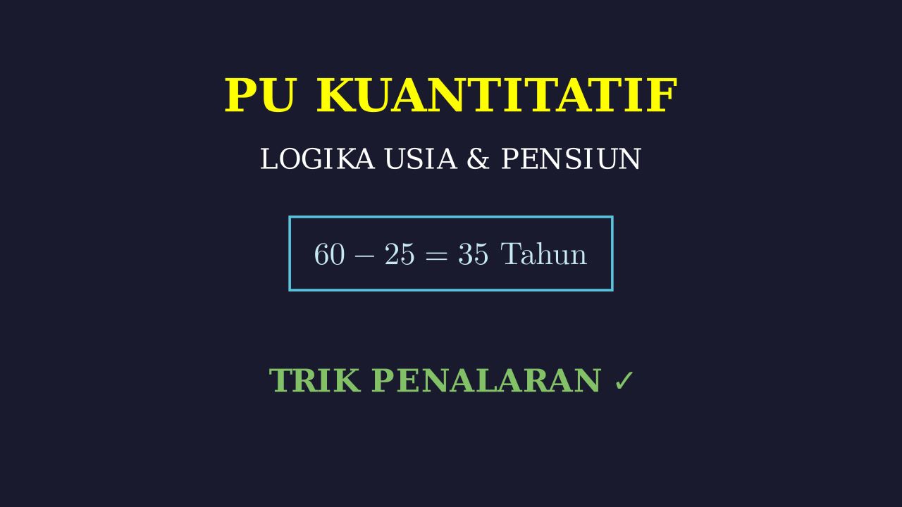 Teka-Teki Logika: Usia Pensiun