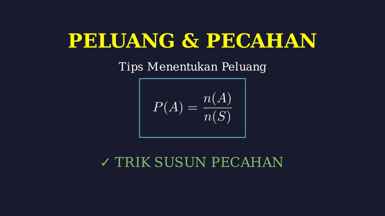 Menguasai Peluang dan Susunan Pecahan