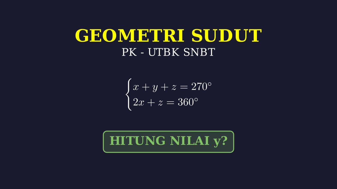 Menentukan Nilai Sudut y