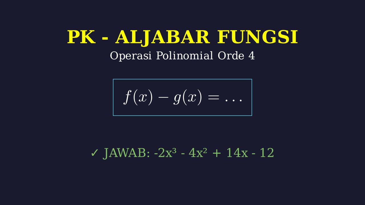 Operasi Perkalian Polinomial