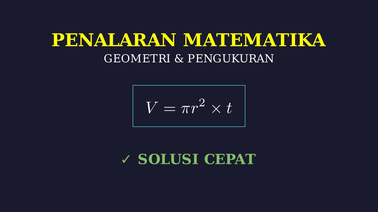 Aplikasi Matematika: Penyelesaian Soal