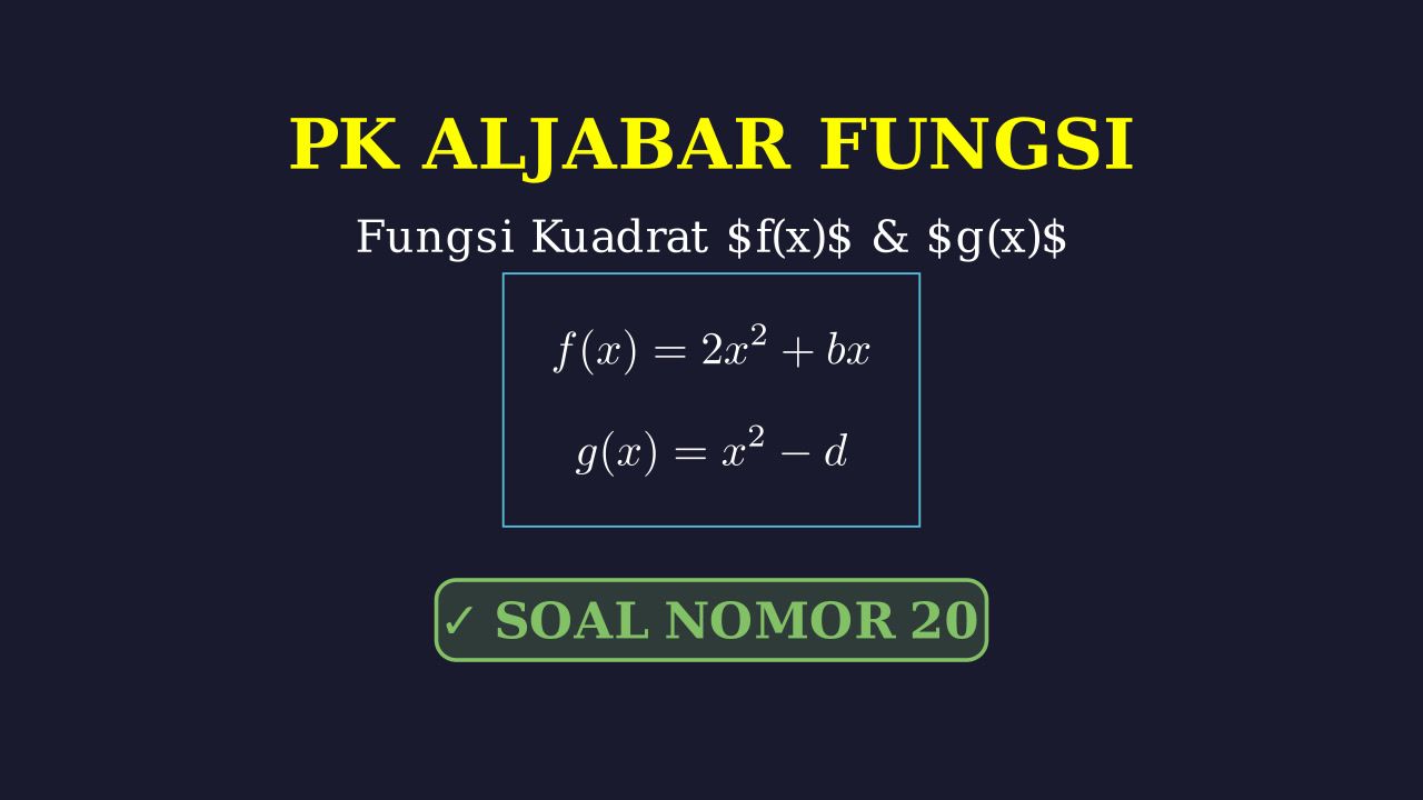 Analisis Fungsi Kuadrat f(x) dan g(x)