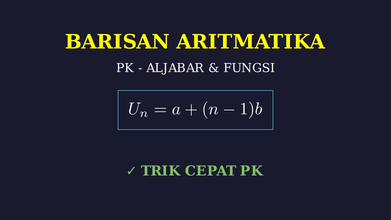 Barisan Aritmatika