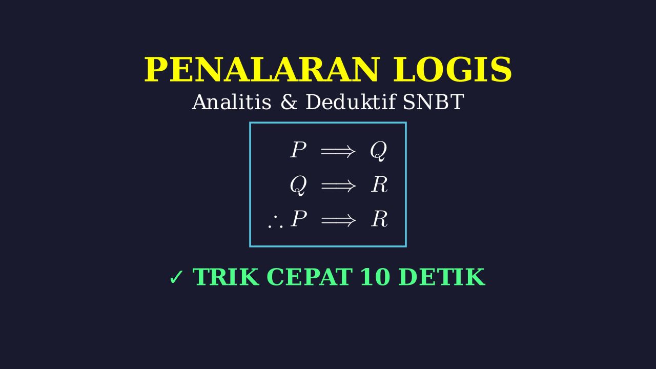 Penalaran Logis dan Analitis UTBK/SNBT