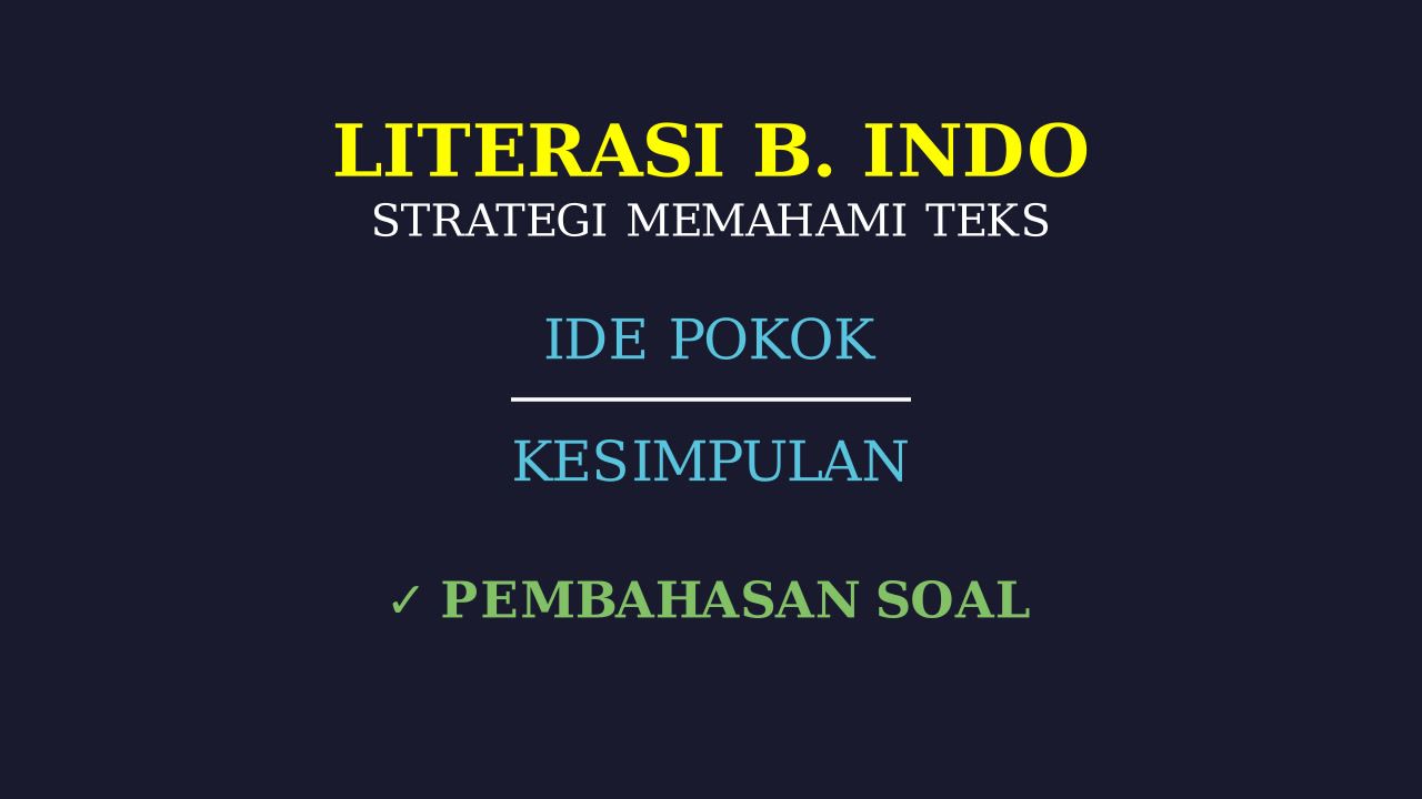 Bedah Soal Latihan