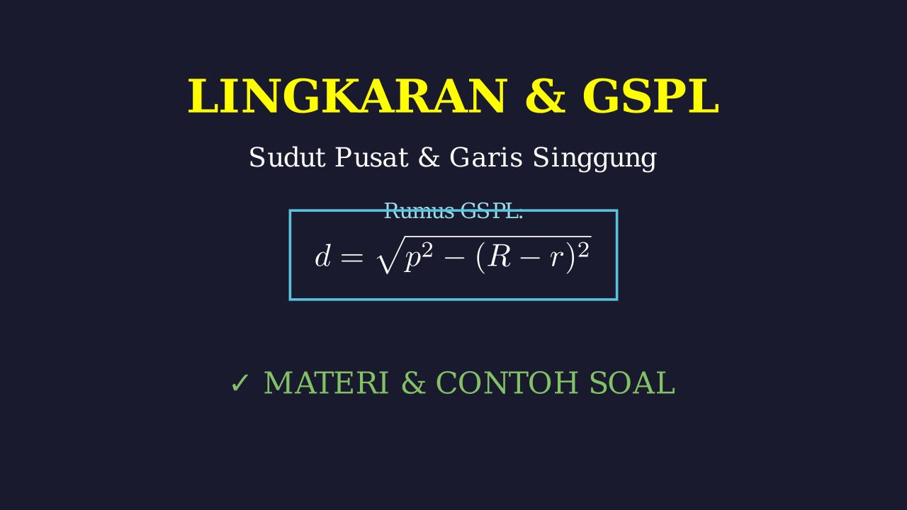 Lingkaran: Unsur, Sudut, & Garis Singgung Persekutuan
