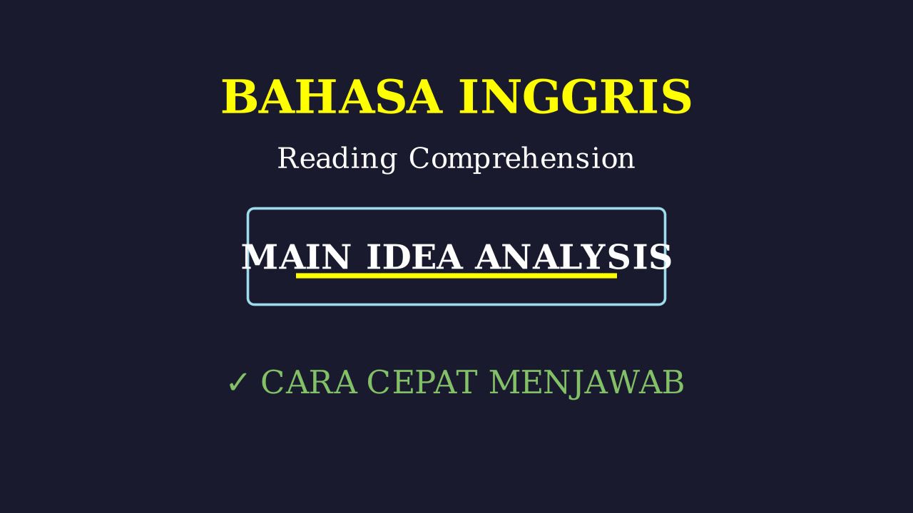 Finding the Main Idea