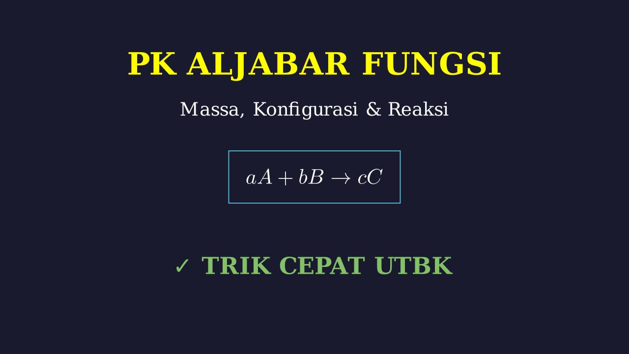Massa, Elektron, dan Persamaan Reaksi