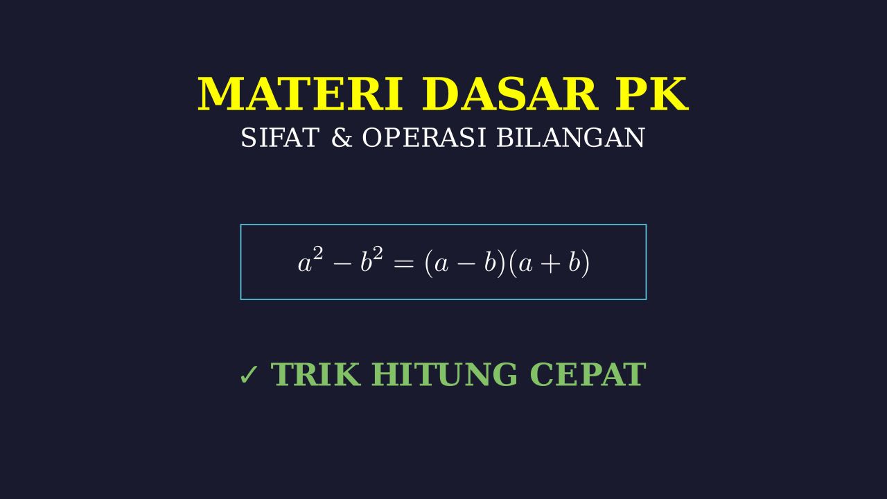 Materi Dasar Pengetahuan Kuantitatif