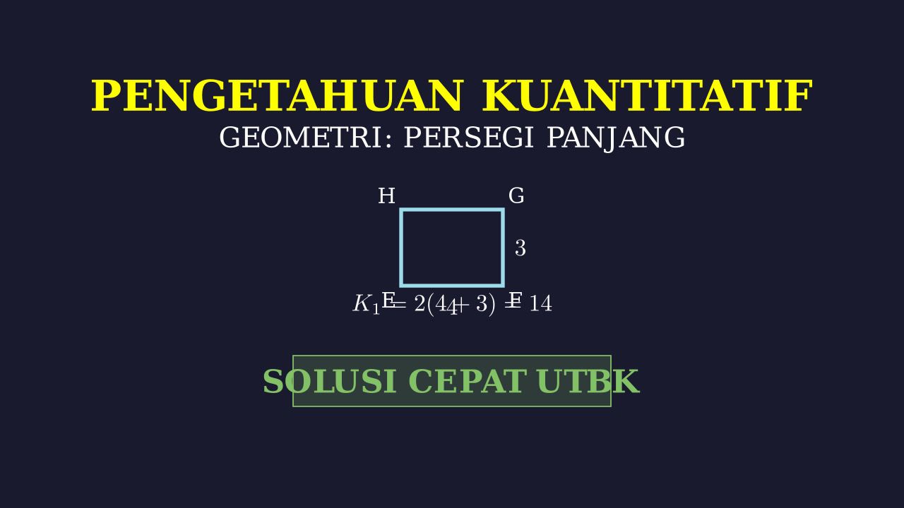 Keliling Persegi Panjang EFGH